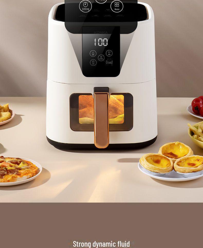 8L Large-Capacity Multifunctional Oil-Free Smokeless Electric Air Fryer for Home