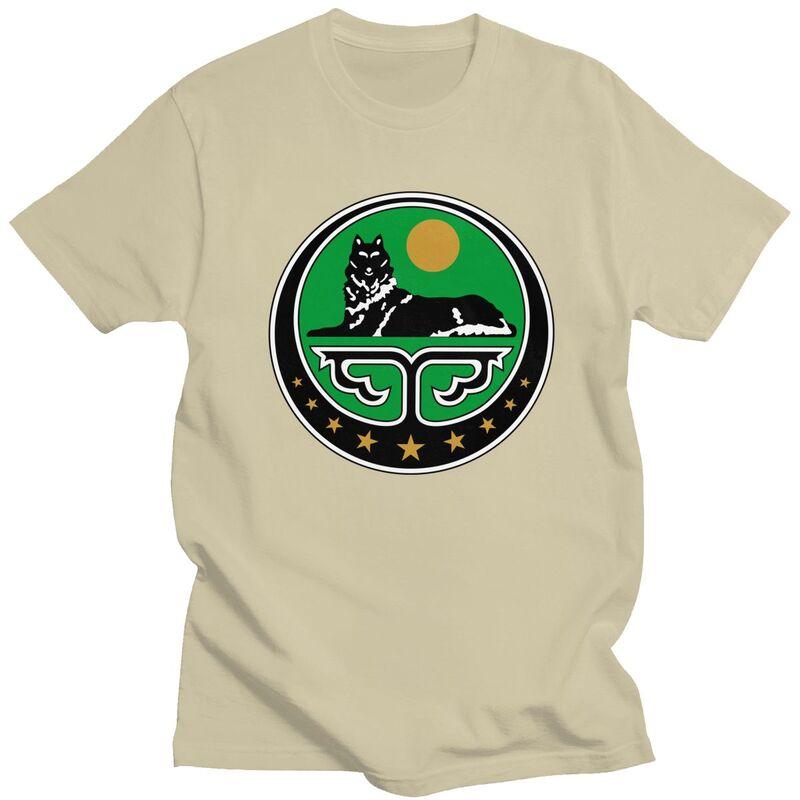 T-shirt Personalizzata Cecena Uomo Manica Corta Cotone Puro T-shirt Tempo Libero Stemma della Cecenia Magliette Streetwear