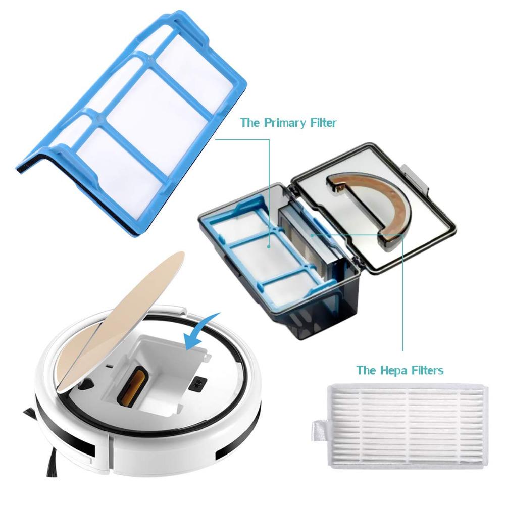 Primary Dust Hepa Filter Robot Vacuum Cleaner Parts For Chuwi ilife V50 Filter Ilife V3 V5 V5s V3s V5s Pro V50 X5 Accessories