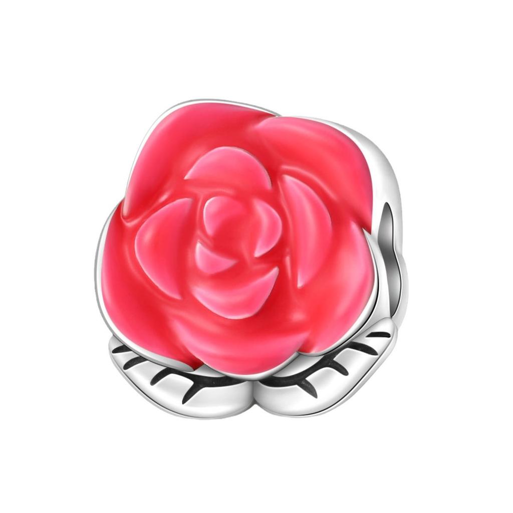 S925 Silver Sweet Balloon Rainbow Candy Pendant Beads DIY Jewelry Accessories Changing Charm Bracelet