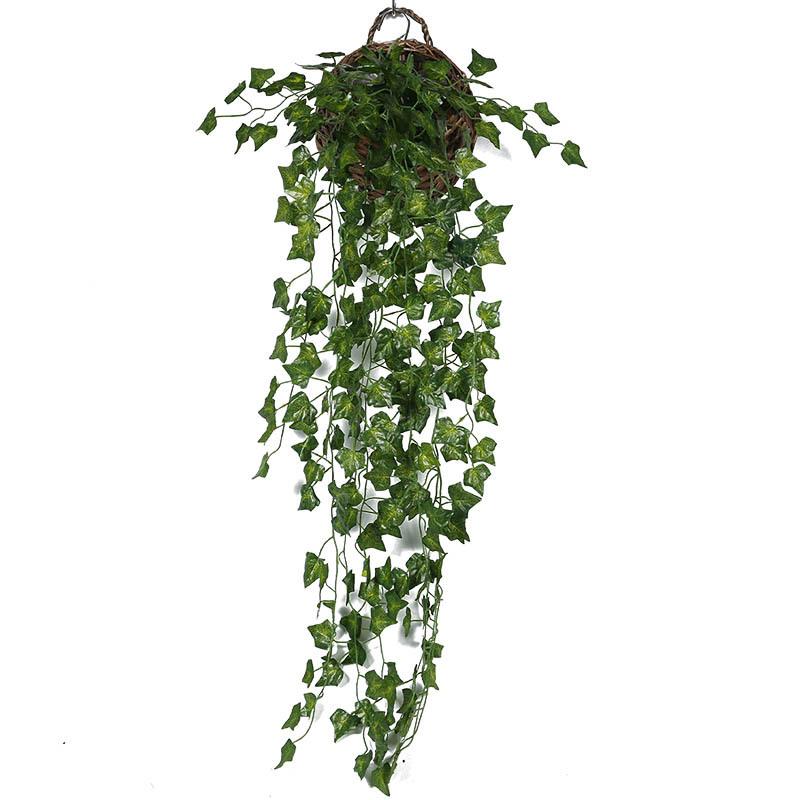 1Piece 1M Home Decor Artificial Ivy Leaf Garland Plants Vine Fake Foliage Flowers Creeper Green Ivy Wreath Garden Wall Decor