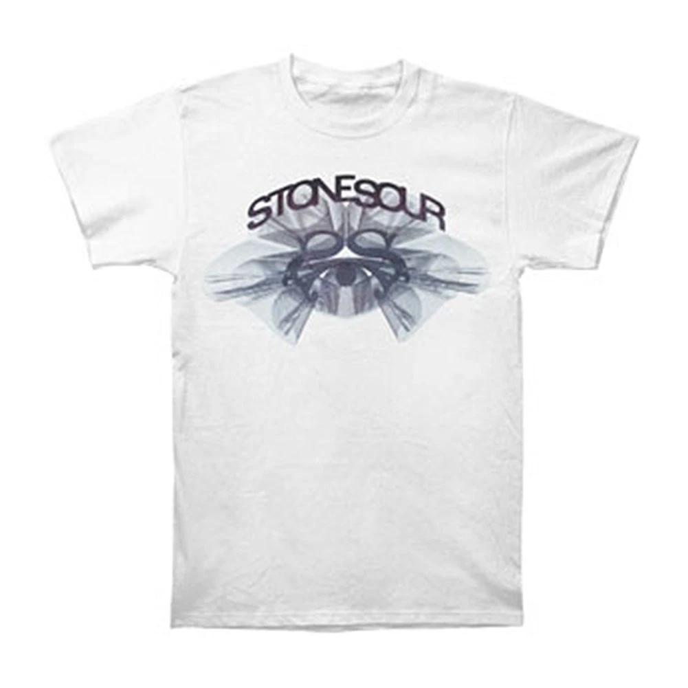 Men s Stone Sour Audio Secrecy Slim Fit T-shirt Large White L