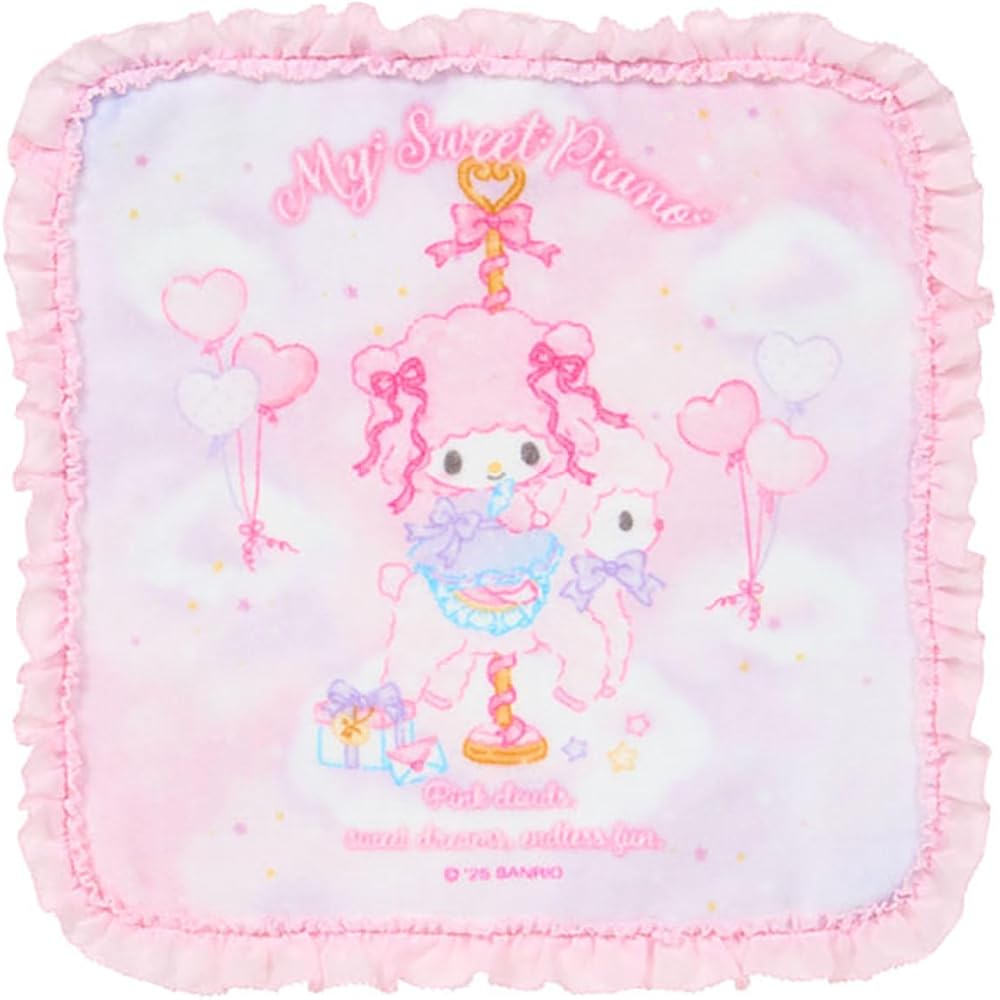Sanrio My Sweet Piano Dreamy Petit Towel 100% Cotton with Polyester Frills 250341