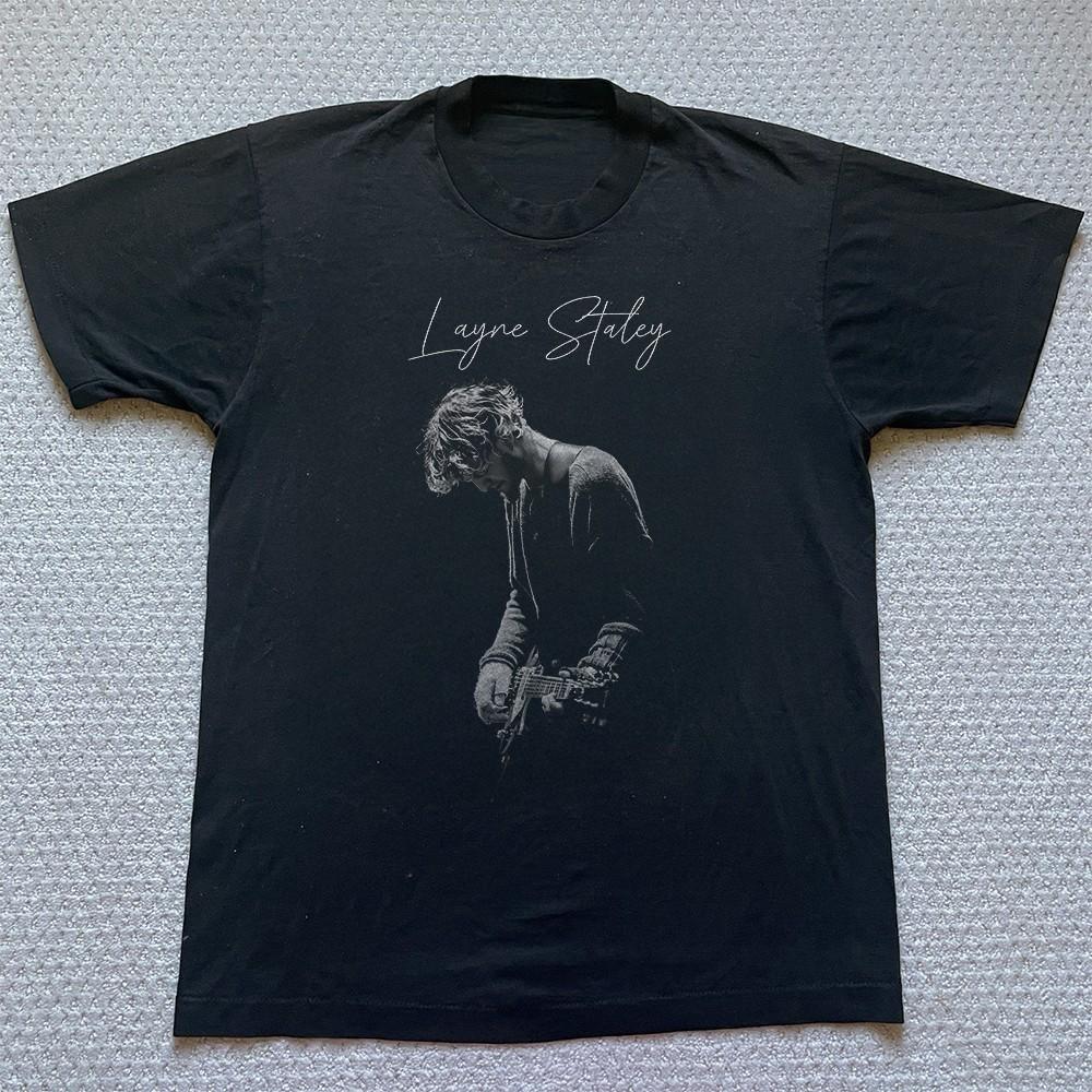 Layne Staley Shirt  Legendary Alice in Chains Guitarist Unisex Black S5XL Unisex T-Shirt S
