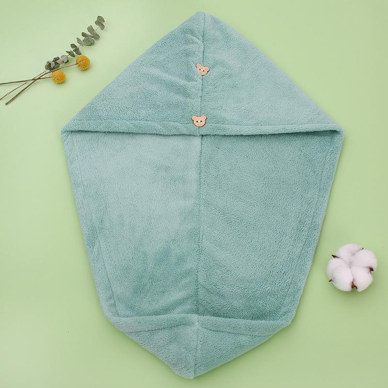Gorro de Baño para Mujer de Secado Rápido Super Absorbente con Bordado Lindo