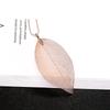Leaves Pendant Long Style Necklace for Women Girl Silver Color Simple Punk Necklace Fashion Exquisite Jewelry Accessories Gifts
