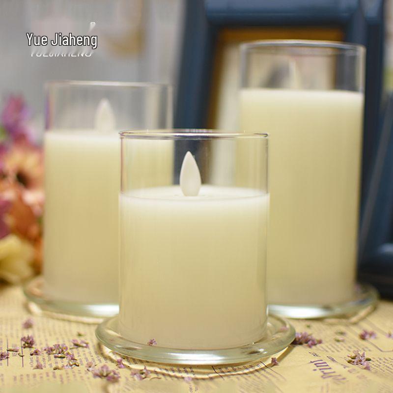 LED Swinging Candle Glass Light for Birthdays, Romantic Gestures & Proposals
