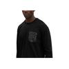 Coach Pattern Printed Pullover Round Neck Drop Shoulder Long Sleeve T-Shirt Men T-Shirts Black CO788-BLK