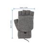 USB Heated Gloves Knitting Warmer Full & Half Fingerless Hands Hand Washable Plug-In 3 Temperature Settings Touchscreen Laptop