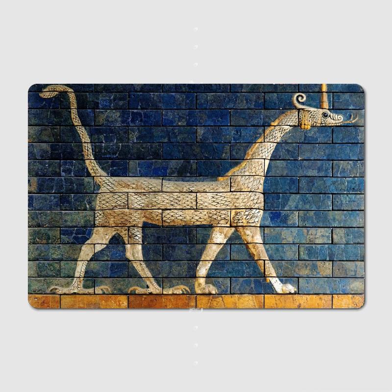 

Babylonian Dragon 01 Metal Print Mural Garage Decoration Club Party Vintage Tin Sign Poster Coffee/Bar decoration 20x30cm（7.8x11.8inch）