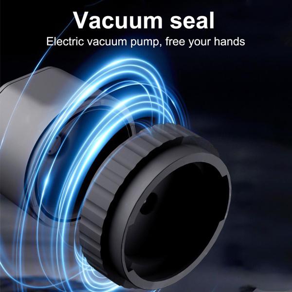 Electric Mason Jar Vacuum Sealer Kit Cordless Automatic Jar Sealer Kit for Food Storage and Fermentation with Wide-Mouth and Mason Jar Lids