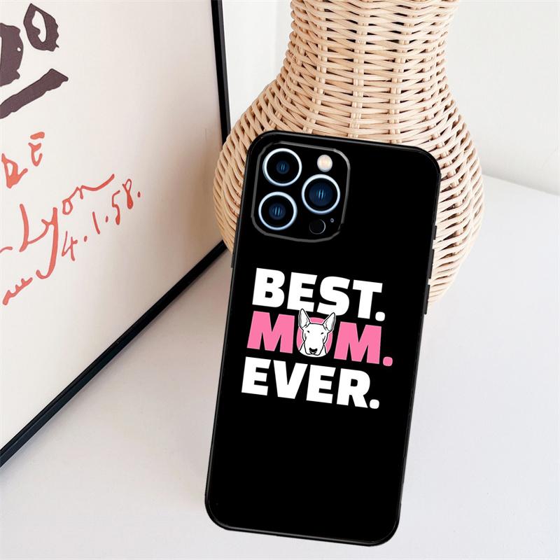 English Bull Terrier Dog Funda For iPhone 16 15 Pro 14 Pro Max Plus 11 13 12 Mini X XS XR Phone Case