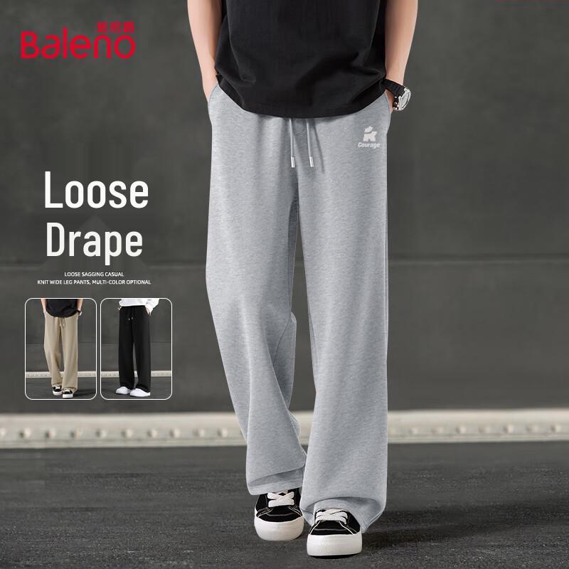 Baleno Men's Wide-Leg Straight-Fit Casual Pants