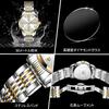 OLEVS Women's Analog Quartz Watch Waterproof Luminous Gold White Stainless Steel Band Fashion Timepiece