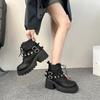 Fashion Versatile Women's 2025 Autumn New Platform Heightening Booties