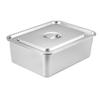 Rectangular Stainless Steel Food Pan with Lid
