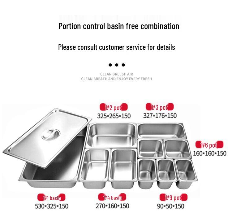 Commercial Electric Food Warmer: Stainless Steel Soup Pot and Serving Counter