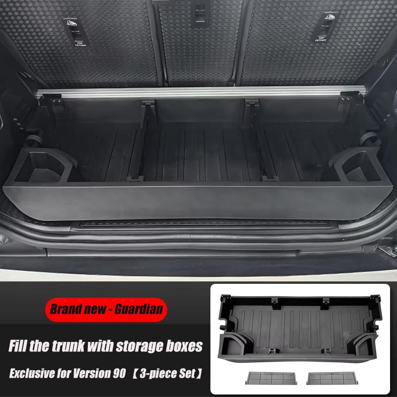 For 24-25 Land Rover Defender 90/110/130 trunk storage box, rear seats folded down, filled, bed box modification