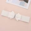 Adjustable Buckle Women's Elastic Wide Belt Plus Size Bowknot Waistband  for Dress Jeans