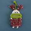 Funny Crochet Keychains Knitting Cute Sausage Mouth Doll Key Holder Knitted Storage Bag Keyrings For Car Keys Custom