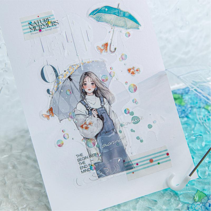 20 - sheet Dreamy Umbrella - themed Stickers for Hand - account DIY Decoration