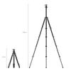 SmallRig 160cm Portable Photo Carbon Fiber Tripod with Ball Maximum Load Capacity Weight Folded Length Travel Tripod for Photography 360° Head, 5kg,