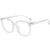 TR90 Korean-Style Large Frame Blue Light-Blocking Mung Bean Eyeglasses 8015
