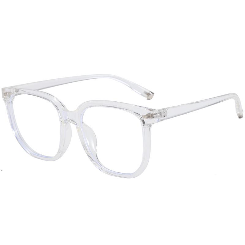 TR90 Korean-Style Large Frame Blue Light-Blocking Mung Bean Eyeglasses 8015