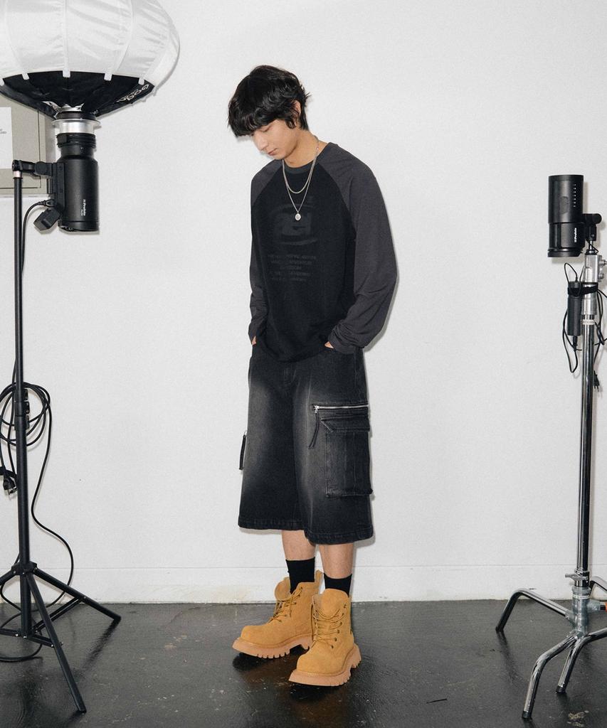 MINAV Archive Symbol Raglan T-Shirt [Black]