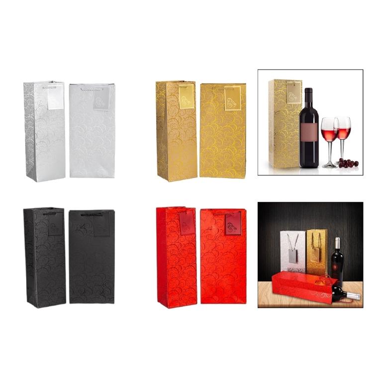 Set aus 6 Weinflaschen-Geschenktaschen Jubiläums-Weintasche für Partys und Festival-Treffen Werten Sie Ihr Geschenkerlebnis auf