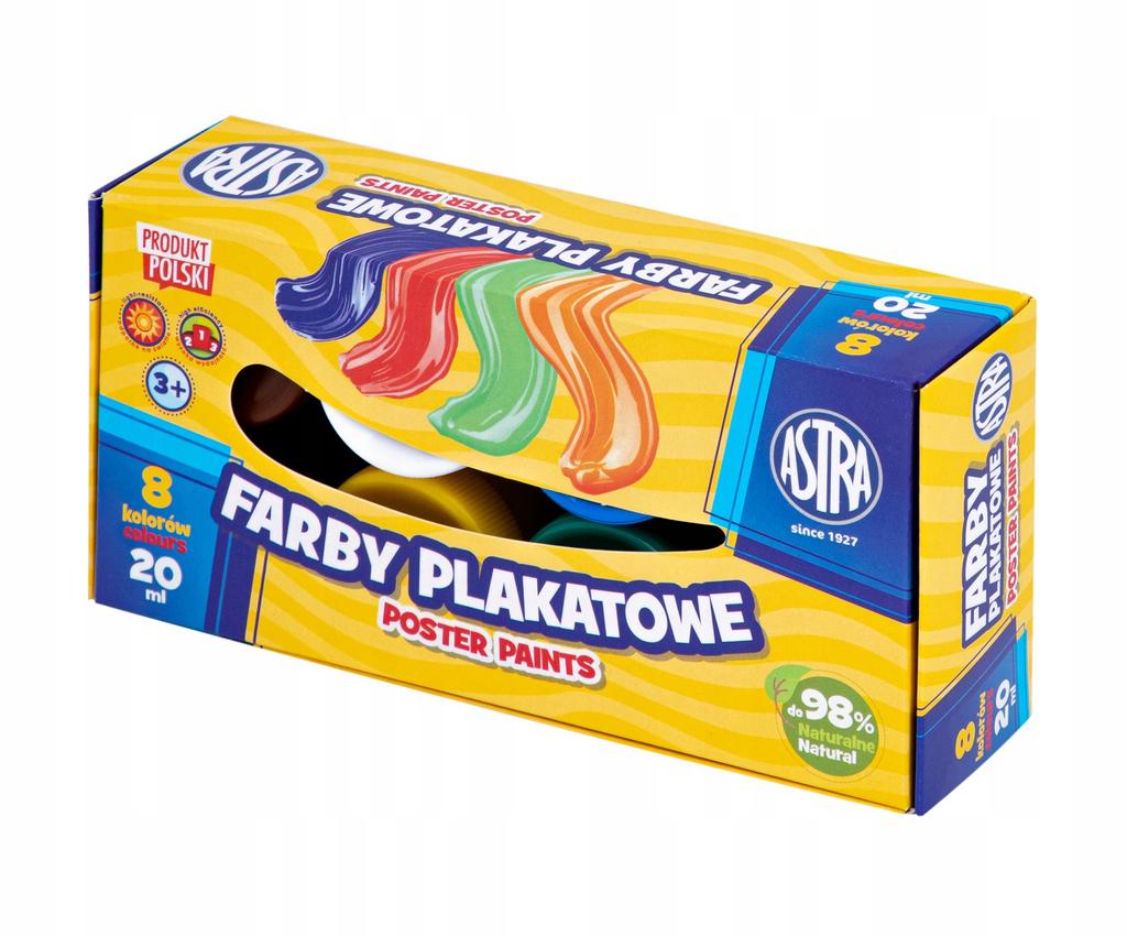 FARBY PLAKATOWE ASTRA 8KOL x 20ML STANDARD 5151