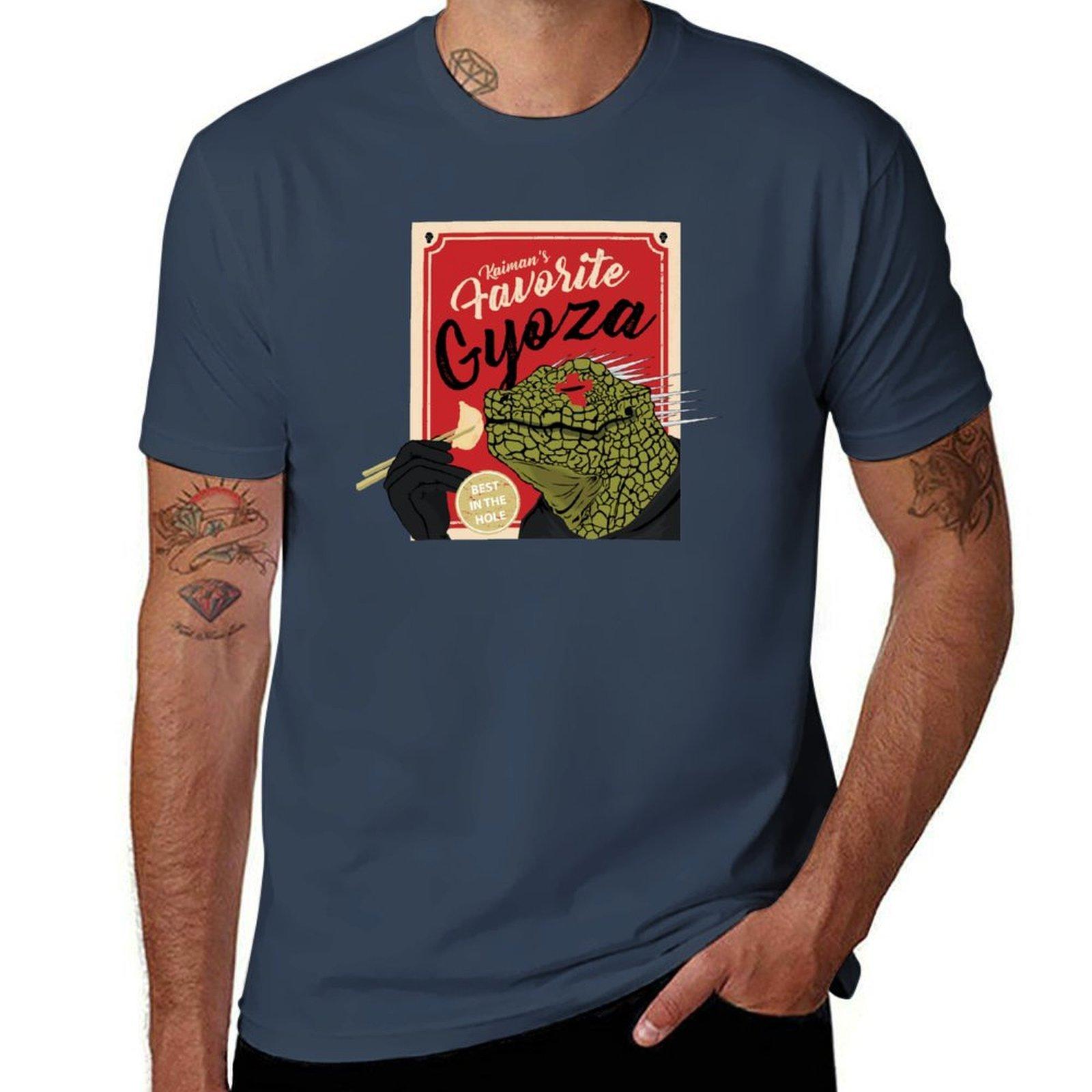 Dorohedoro Anime Kaiunisex Eating Gyoza Tshirt Vintage Style Printed Top S