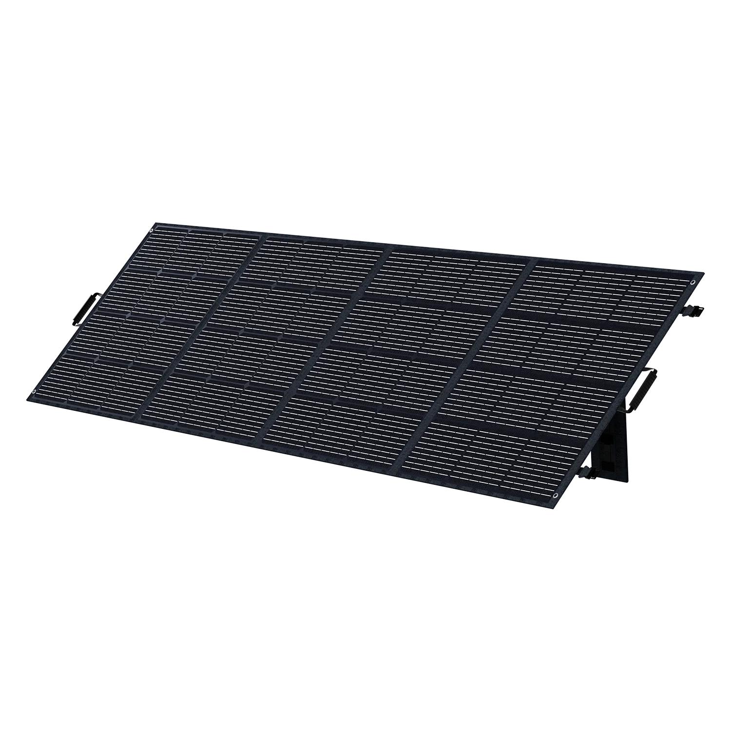 Składany panel słoneczny ABOK 400W, Kompatybilny z przenośnymi stacjami zasilania, Ochrona IP68, Składana i przenośna konstrukcja czarny