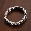 1Pcs Men's Stainless Steel Bracelet Creative Imitation Bicycle Chain Bracelet Trendy Punk Style Daily Wear Accessories