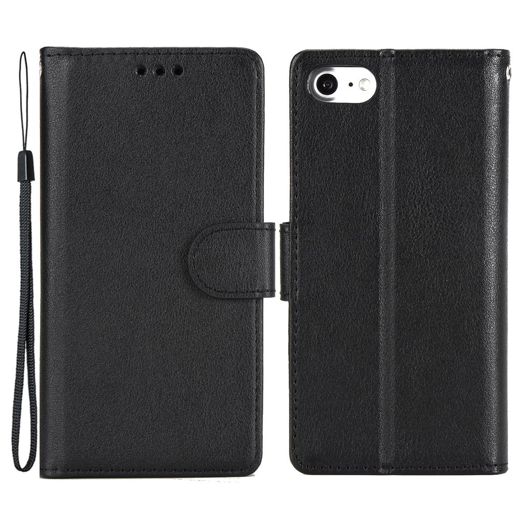 For iPhone 7/8/SE (2020)/SE (2022) Case PU Leather 3 Card Slots Stand Phone Cover