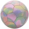 Fantecia Reflective Football with Shiny Size 5 Ball for and Adults Training Pump, Girls, Teens,