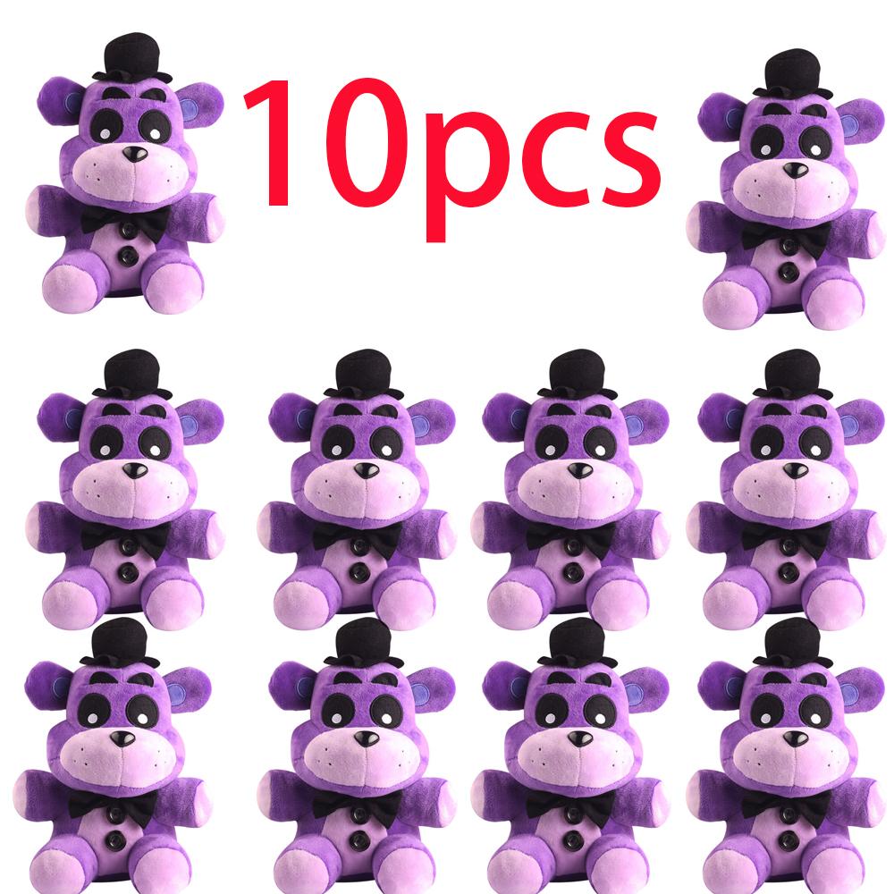 spot New FiveNight At Freddy Fnaf Cute Plush Toys Game Doll Bonnie Bear Foxy Cartoon Stuffed Dolls Freddy Toys For Children Gif