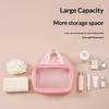 Dry-wet Separation Double Transparent PU Makeup Bag Portable Washing Bag Cosmetic Storage Bag Travel Fitness Swimming Essentials