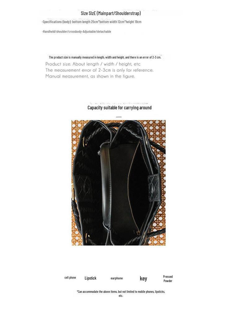 Retro-Tragetasche aus echtem Leder mit Metallknoten – Umhängetasche mit großem Fassungsvermögen