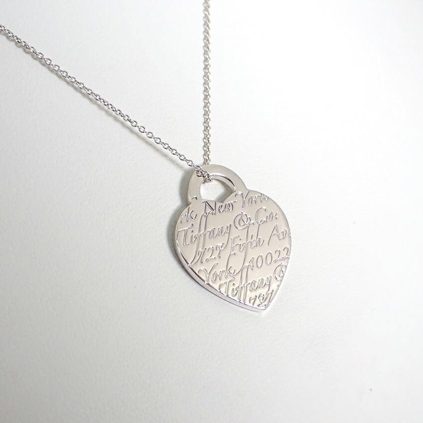 [Pre-owned] TIFFANY/Tiffany 925 Notes Heart Pendant/Necklace/j74-49