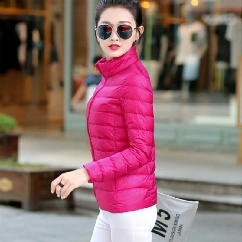 

Женское зимнее легкое хлопковое пальто, короткая стеганая куртка для мамы, тонкая парка в корейском стиле, утепленная верхняя одежда, тонкая однотонная одежда M