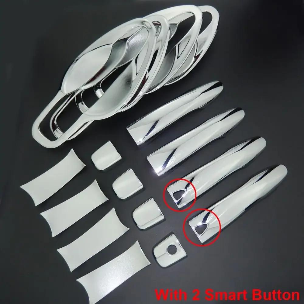 For Nissan Qashqai J11 2013-2018 ABS Chrome Side Door Handle Cover & Door Bowl Cover 2014 2015