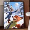 Disney Diamond Painting Kit Zootopia Snow Play Hand Embroidery 5D DIY Diamond Art Home Decor Creative Handicrafts Mosaic Wall Decor Art