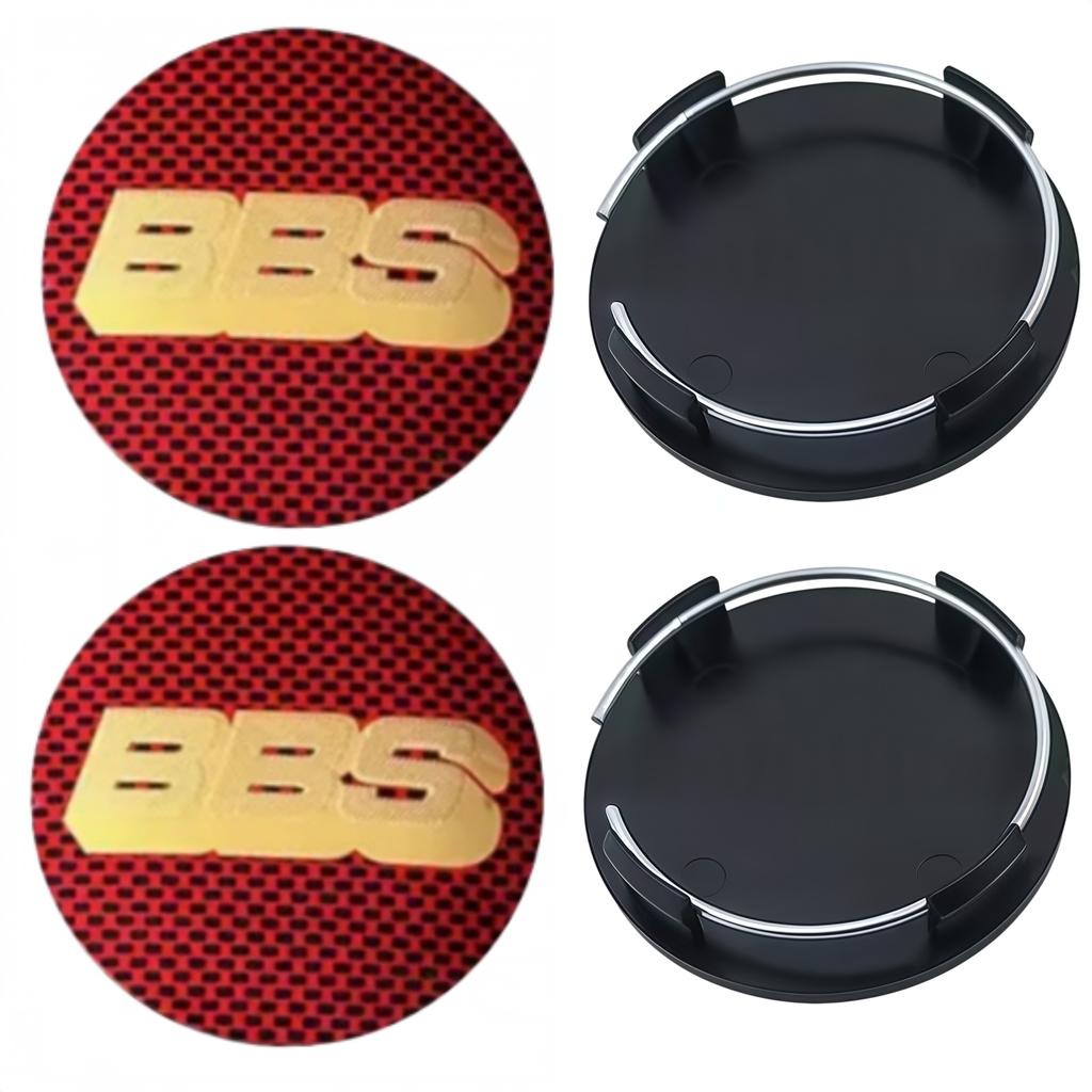4 Pezzi 65mm Emblema Logo BBS Distintivo Tappi Centrali Ruota Auto Copriruota Cerchioni Coprimozzo Auto
