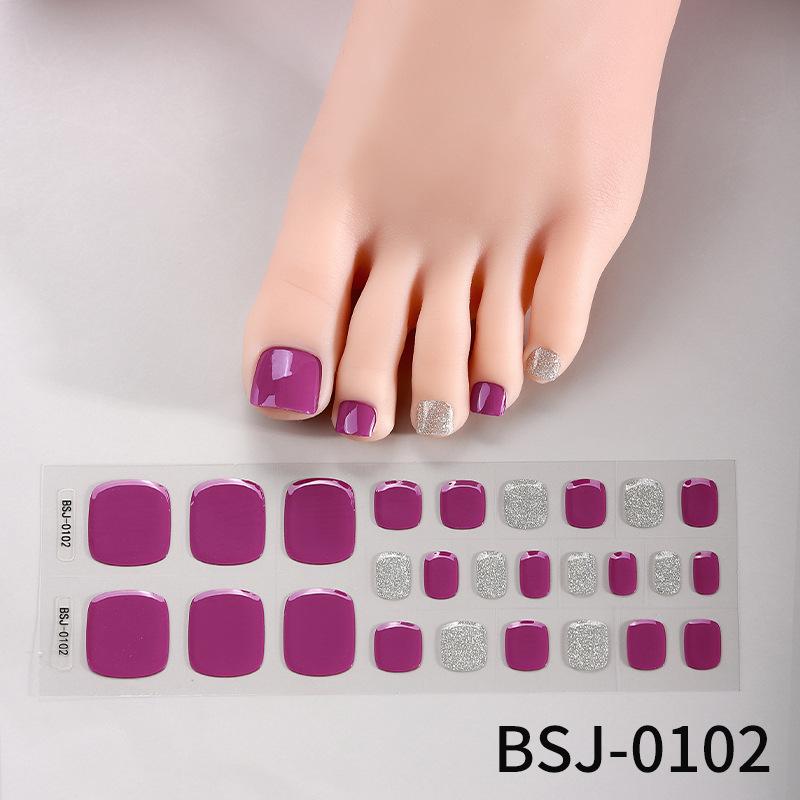 

Наклейки для гелевого маникюра, наклейки на пальцы ног, полуобработанные, полуполимеризованные наклейки для ногтей и наклейки для стоп