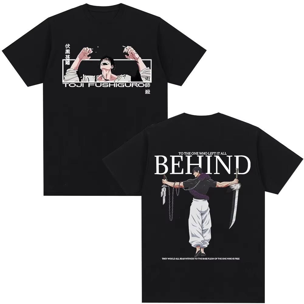 

Anime Jujutsu Kaisen Fushiguro Toji Printed T-shirt Men Women Clothing Fashion Hip Hop Oversized T Shirts Cotton Casual T-shirts L