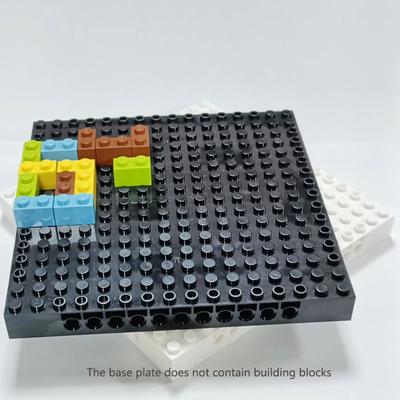 16x16 Dots Baseplate Building Base Plate Splice Brick DIY Combination MOC Connect Module 1.5cm Compatible Rod Accessories