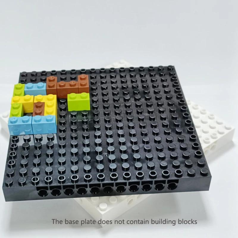16x16 Dots Baseplate Constructing Base Plate Splice Brick DIY Combination MOC Connect Module 1.5cm Works With rod Accessories