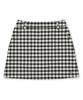 Clove [25Ss Clove] Gingham Check Skirt (Black)