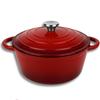ENAMELLED CAST IRON POT 22cm 3L HAGE RED